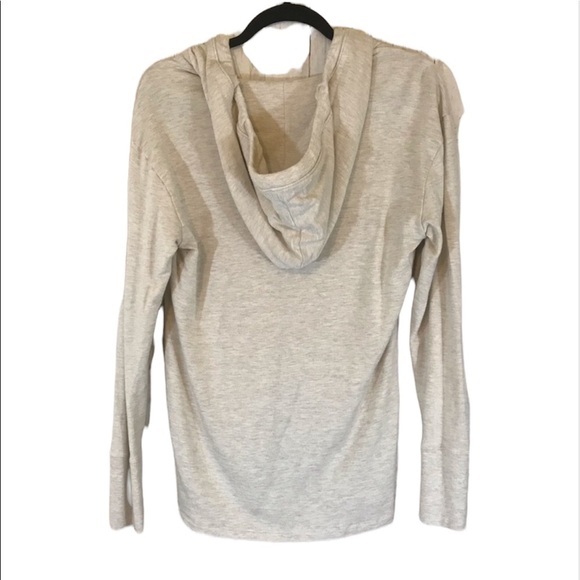 Athleta Studio Split Neck Hoodie Hooded Sweatshirt - Picture 9 of 14